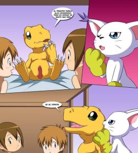 Cartoon - Aprendizaje Digital (Kari y Takeru Folladas por Digimones) - 11
