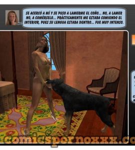Comics XXX - Mujer Embarazada Folla con su Perro Rottweiler (Madeline y Max) - 6