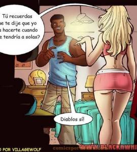 Cartoon - Online Dating Dilemma (Cita entre una Rubia y un Negro) - 11