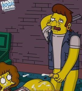 Cartoon - Snake y Maude Flanders (Violación Anal) - 11
