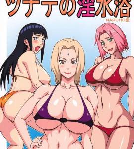 Ver - Tsunade, Hinata y Sakura en la Playa Obscena - 1