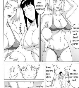 Porno - Tsunade, Hinata y Sakura en la Playa Obscena - 3