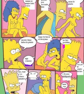 Cartoon - Bart y Hugo se Fornican a Marge y Lisa Simpson - 11